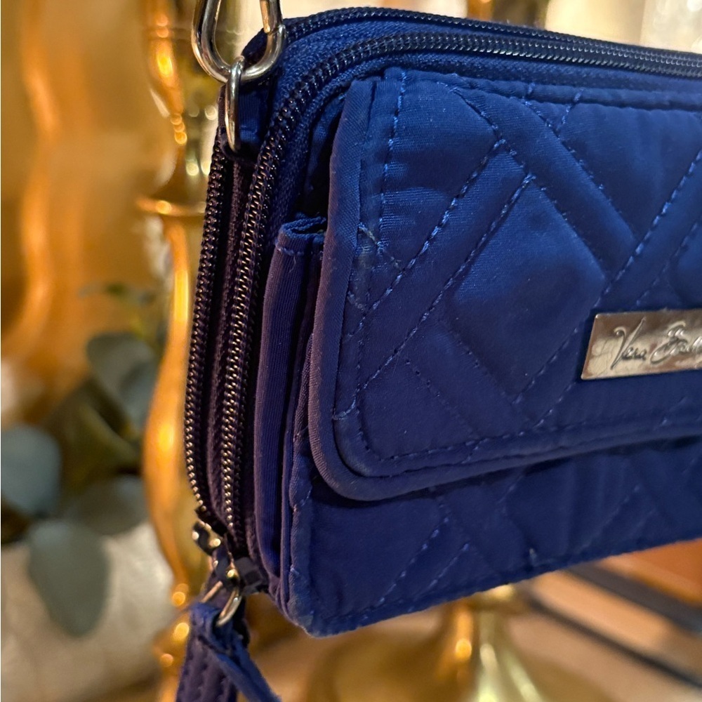 Vera Bradley Blue Quilted Crossbody Bag - Picture 3 of 16